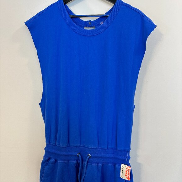 FREE PEOPLE Movement Throw And Go Onesie in Electric Cobalt Size Small NWT - Picture 6 of 12